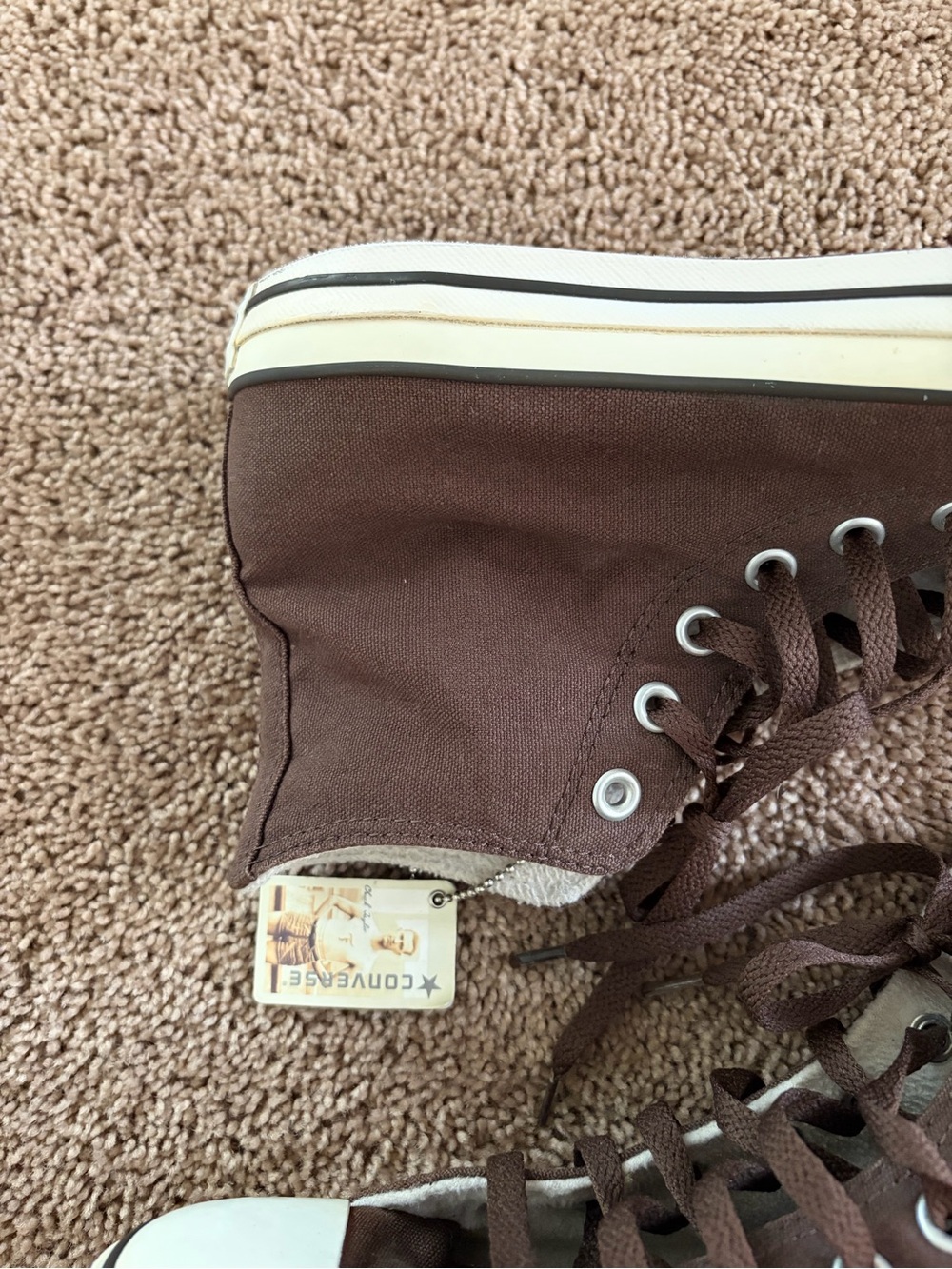 Men's Brown High-Top converse - Picture 8 of 11